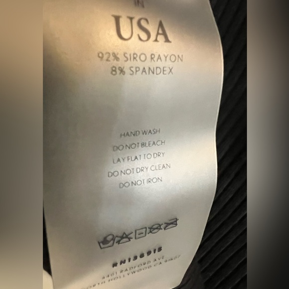 Simon Miller Black Fine Rib Space Top Size X-Small - Picture 7 of 7